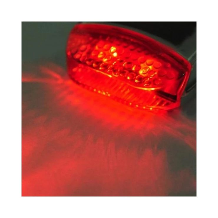 Solar Bike Warning Alert Red LED Tail Light 3 Modes