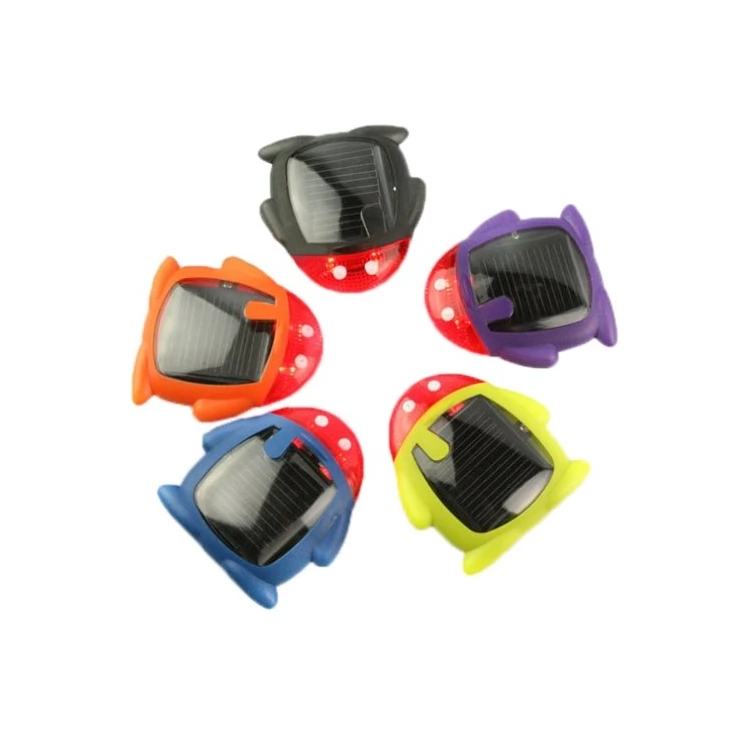 Penguin Shape Solar Bike Warning Red LED Tail Light