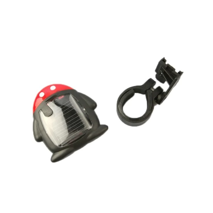 Penguin Shape Solar Bike Warning Red LED Tail Light