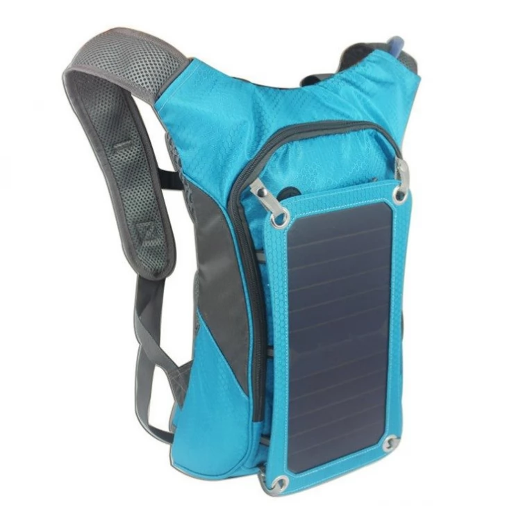 Solar Smart Backpack Sport with 6.5W Solar Panel and Water Bag Home