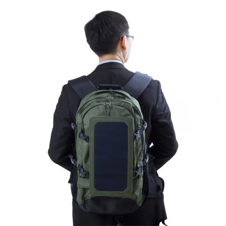 Solar Smart Backpack Charger with Removable 6.5W Solar Panel Home