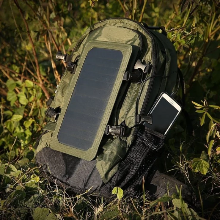 Solar Smart Backpack Charger with Removable 6.5W Solar Panel Home