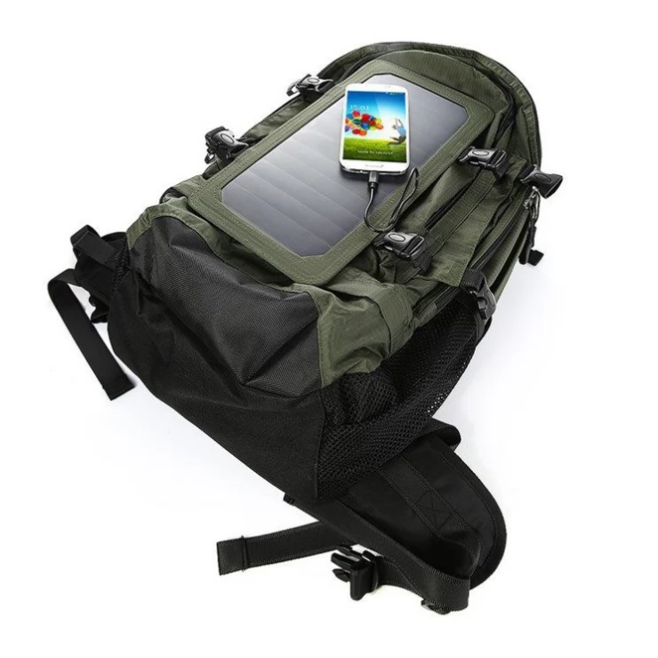Solar Smart Backpack Charger with Removable 6.5W Solar Panel Home