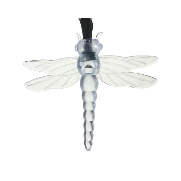 Solar Colorful Dragonfly Fairy Lights 20 LED Party Outdoor Decoration