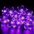 Solar Colorful Flower String 50 LED Fairy Lights Party Outdoor Holiday Decoration