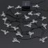 Solar Colorful Small Deer String Fairy Lights 20 LED Party Tree Decor