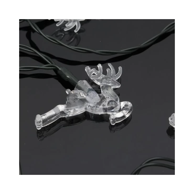 Solar Colorful Small Deer String Fairy Lights 20 LED Party Tree Decor