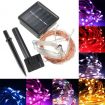 Solar Copper Wire String 100 LED Fairy Lights Party Decoration
