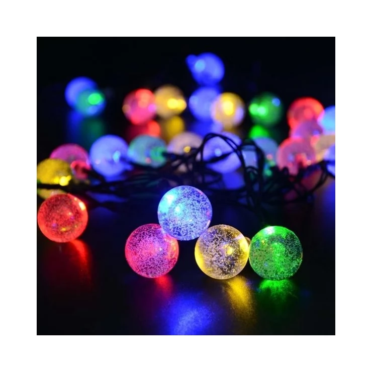 Solar Cristal Balls Fairy String 30 LED Party Decoration Lights