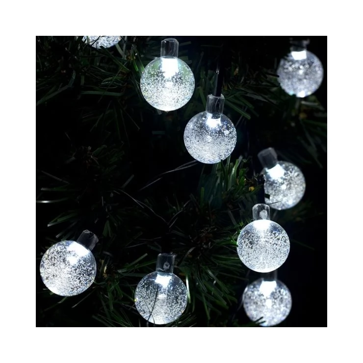 Solar Cristal Balls Fairy String 30 LED Party Decoration Lights