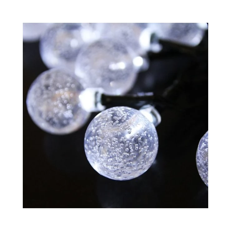 Solar Cristal Balls Fairy String 30 LED Party Decoration Lights