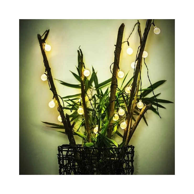 Solar Cristal Balls Fairy String 30 LED Party Decoration Lights