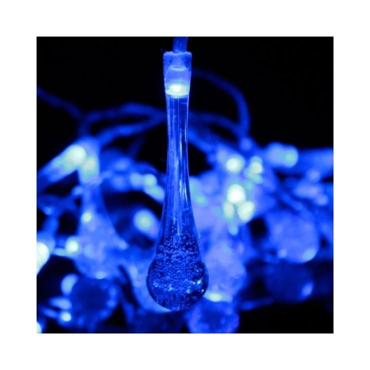 Solar Raindrop Fairy String 30 LED Party Decoration Lights