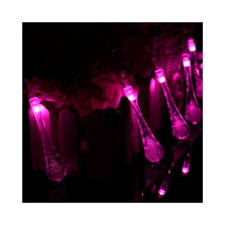 Solar Raindrop Fairy String 30 LED Party Decoration Lights