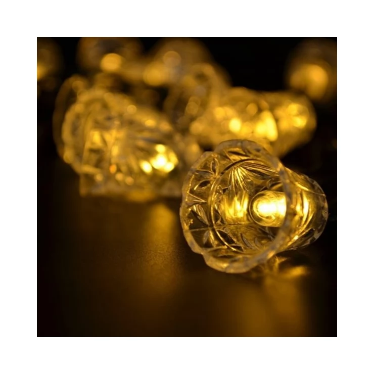 Solar Small Bells Fairy Light 20 LED String Outdoor Party Decoration