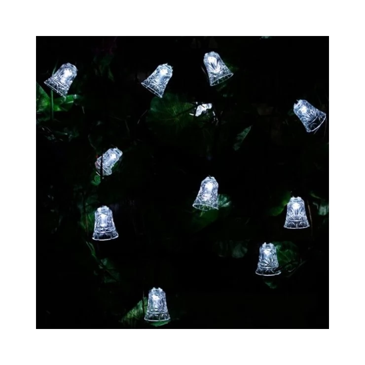 Solar Small Bells Fairy Light 20 LED String Outdoor Party Decoration