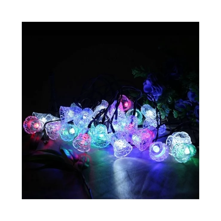 Solar Small Bells Fairy Light 20 LED String Outdoor Party Decoration