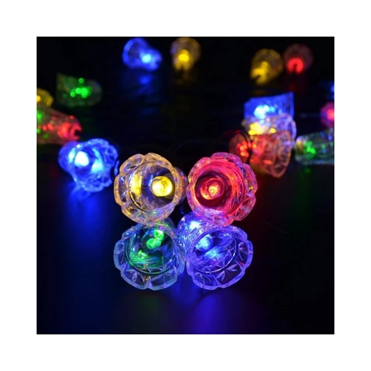 Solar Small Bells Fairy Light 20 LED String Outdoor Party Decoration