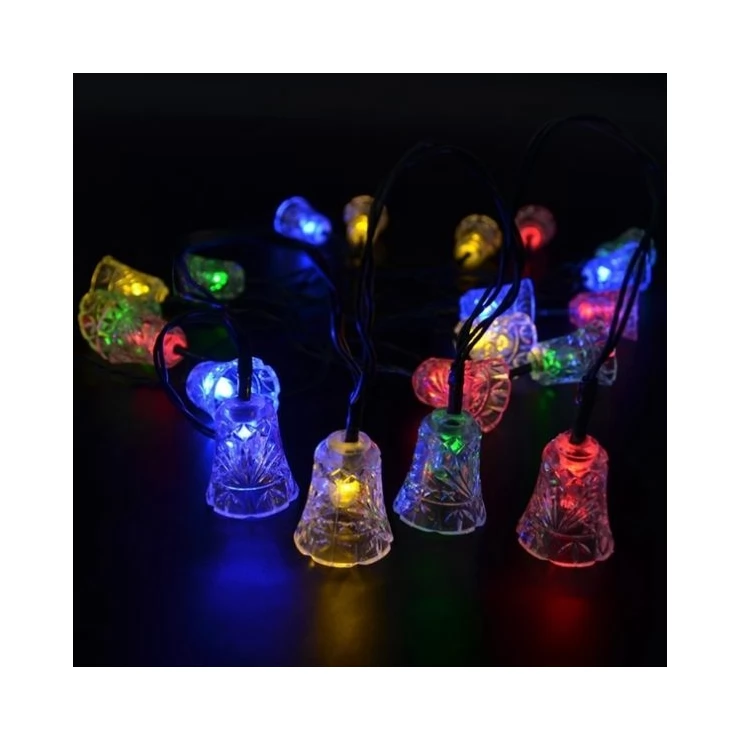 Solar Small Bells Fairy Light 20 LED String Outdoor Party Decoration