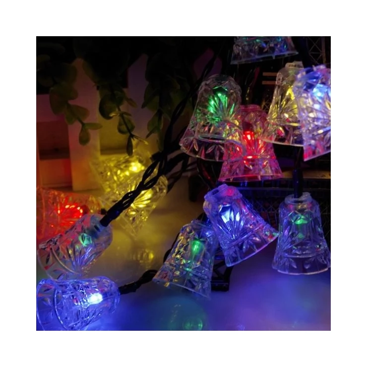 Solar Small Bells Fairy Light 20 LED String Outdoor Party Decoration