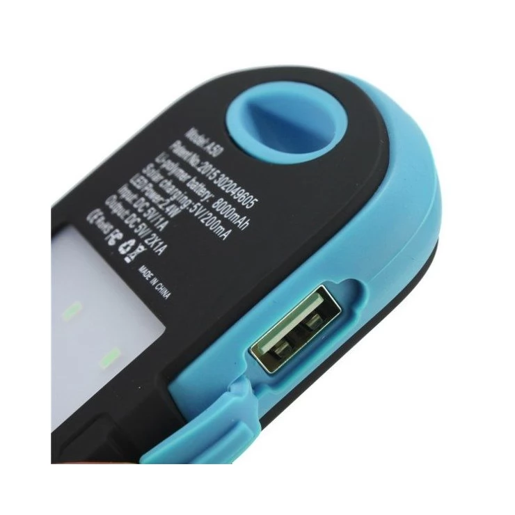 8000mAh Solar Battery Charger Universal Travel Portable Power Bank