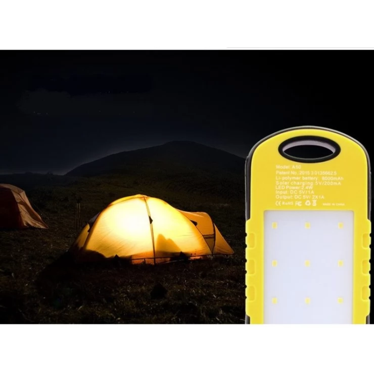 8000mAh Solar Battery Charger Universal Travel Portable Power Bank