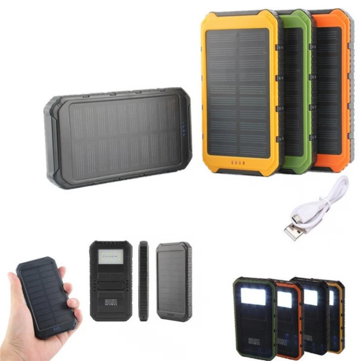 15000mAh Dual USB Universal Solar Battery Charger Mobile Power Bank Home