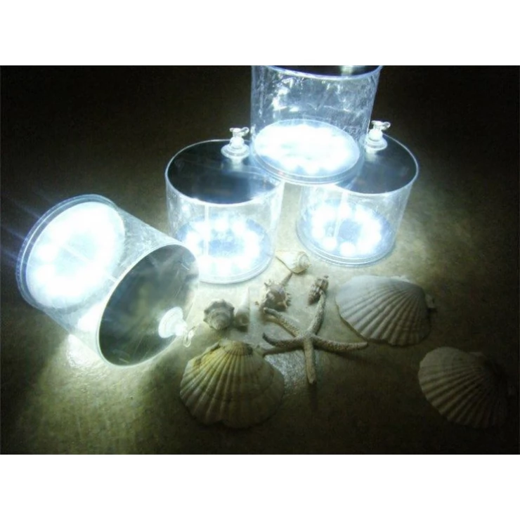 Portable Solar Camping Light 10 LED Foldable Travel Lantern