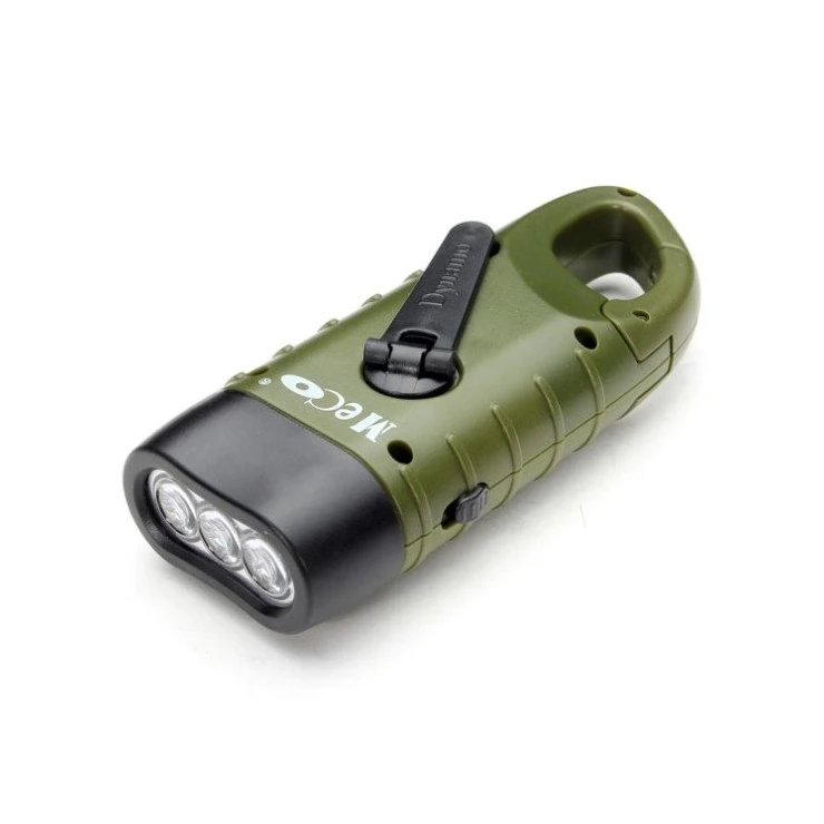 Hand Crank Dynamo Solar Flashlight for Camping