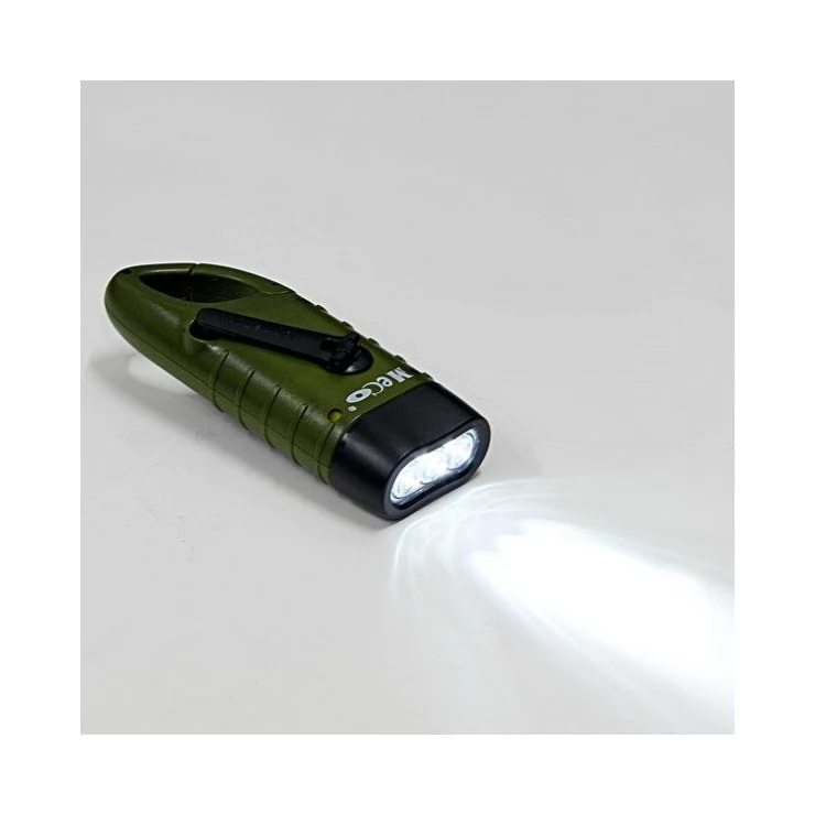 Hand Crank Dynamo Solar Flashlight for Camping