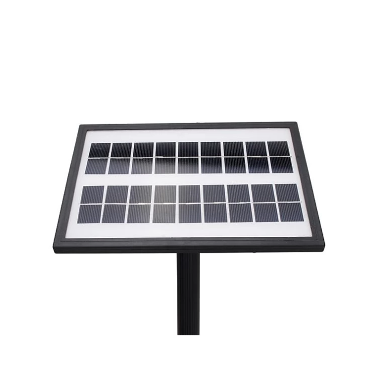 Solar Fountain with 9V Brushless Water Pump Built-In Battery and LED Light for Garden Landscape Home