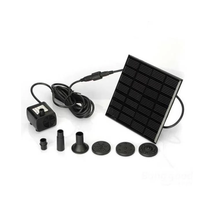 7V 1.12W Compact Solar Pond Fountain Water Pump for Garden Decoration Solar Water Pumps