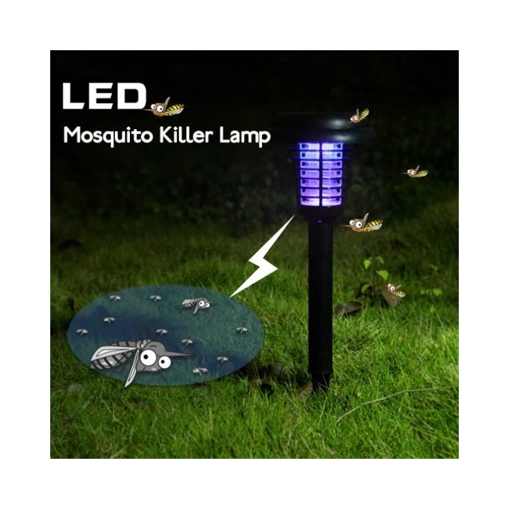 Outdoor Solar LED Mosquito Killer Lamp for Garden