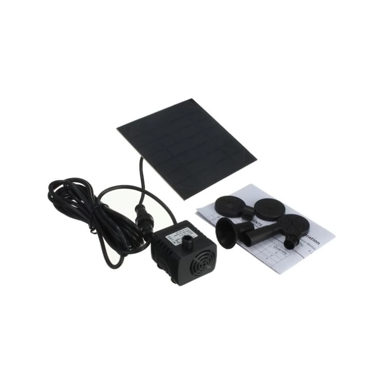 Outdoor 7V 1.2W Solar Water Feature with submersible Water Pump for Garden Pond Solar Water Pumps