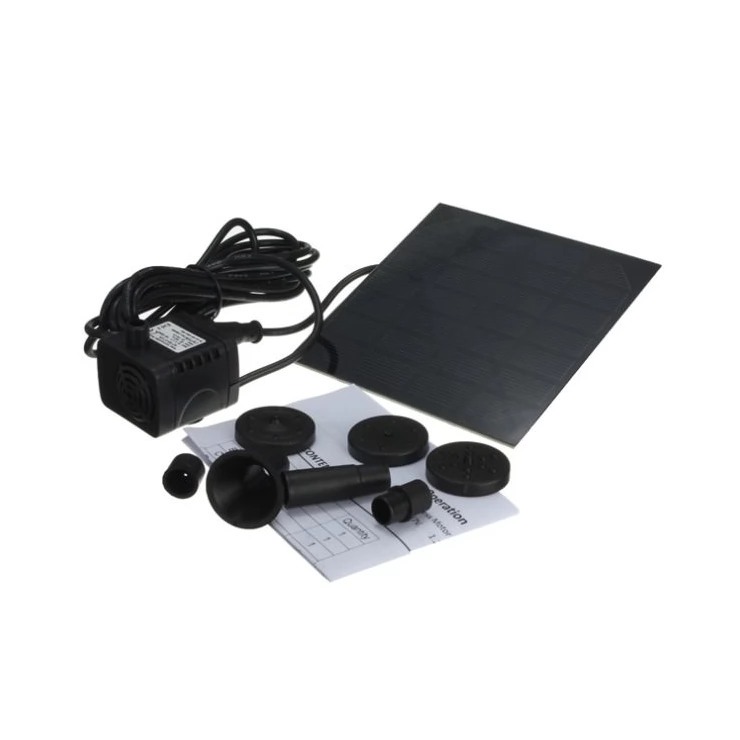 Outdoor 7V 1.2W Solar Water Feature with submersible Water Pump for Garden Pond Solar Water Pumps