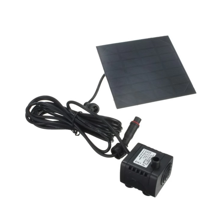 Outdoor 7V 1.2W Solar Water Feature with submersible Water Pump for Garden Pond Solar Water Pumps