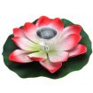 Solar garden light Multicolor Floating LED Light made as a Vivid Lotus shaped decoration Pond Nightlight