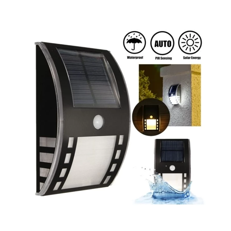 LED Solar Pathway emergency Light with PIR Motion Sensor Wall Mount