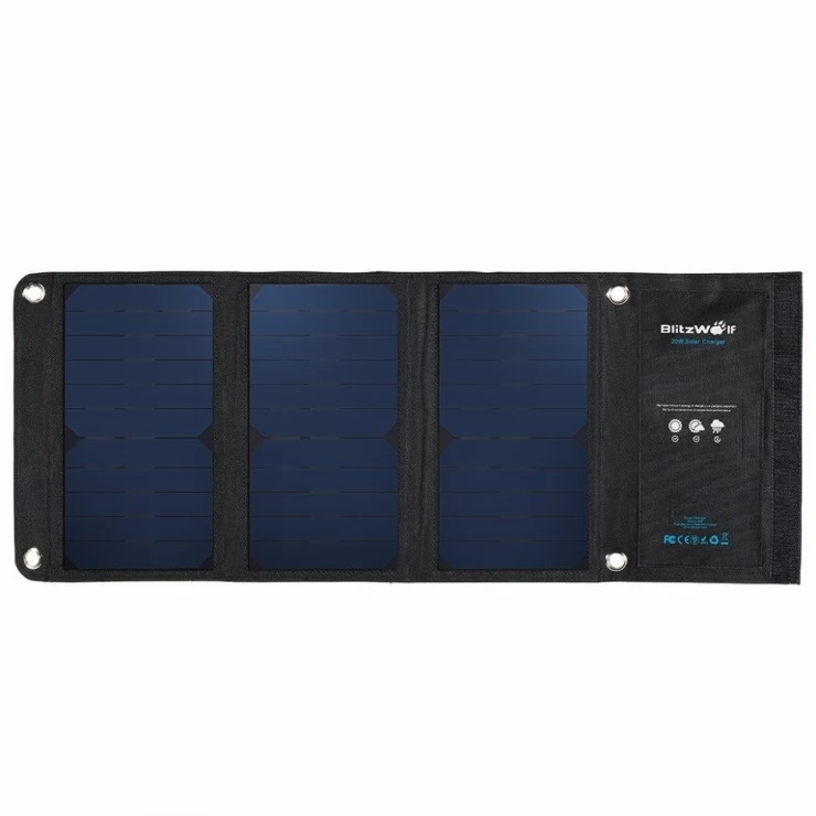 BlitzWolf 20W Foldable Portable Solar panel Charger