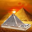 Solar 3D Wooden Puzzle DIY Educational Toy - Pyramid of Khufu