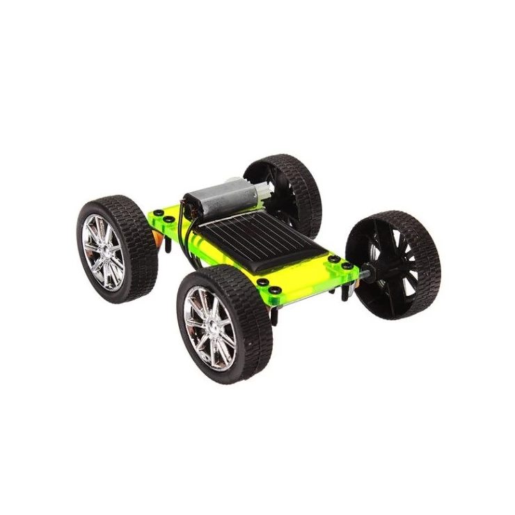Mini Solar Car Educational Toy model for self-assembly