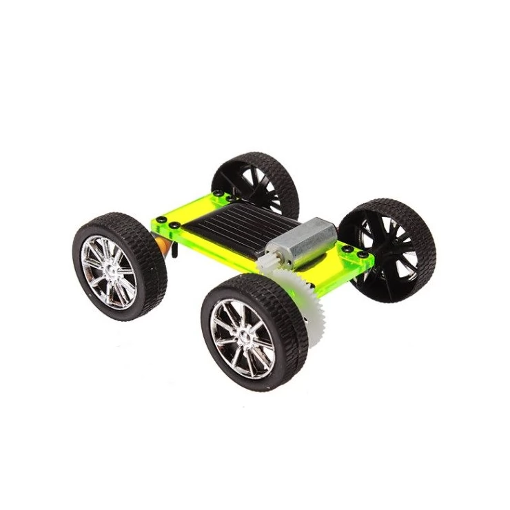 Mini Solar Car Educational Toy model for self-assembly