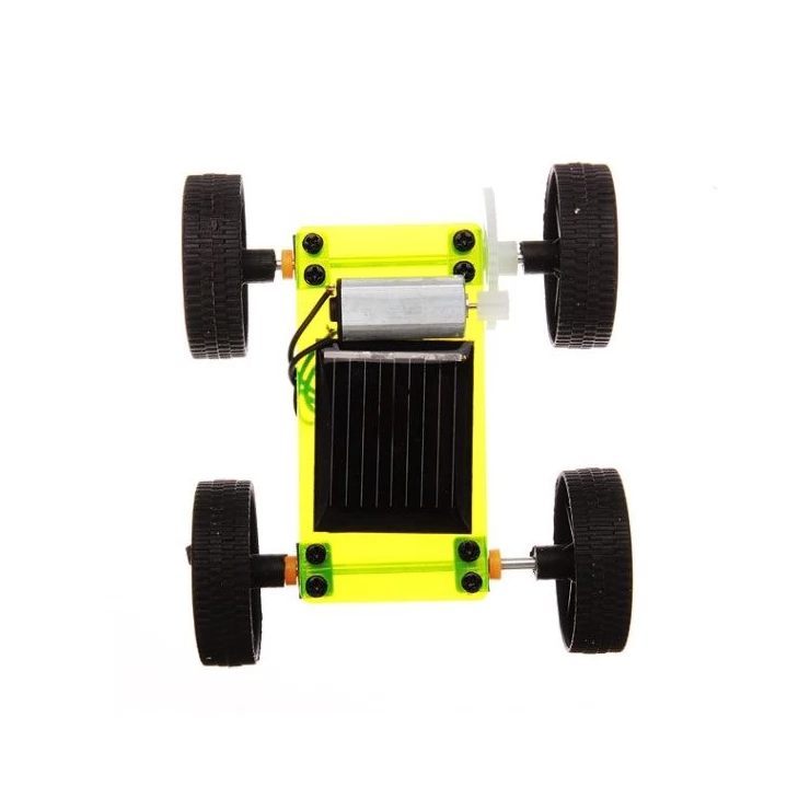 Mini Solar Car Educational Toy model for self-assembly