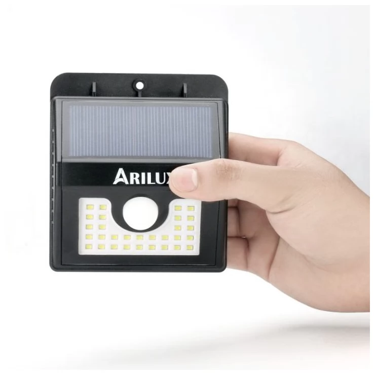 Bright Solar 30 LED security wall light with PIR Motion Sensor