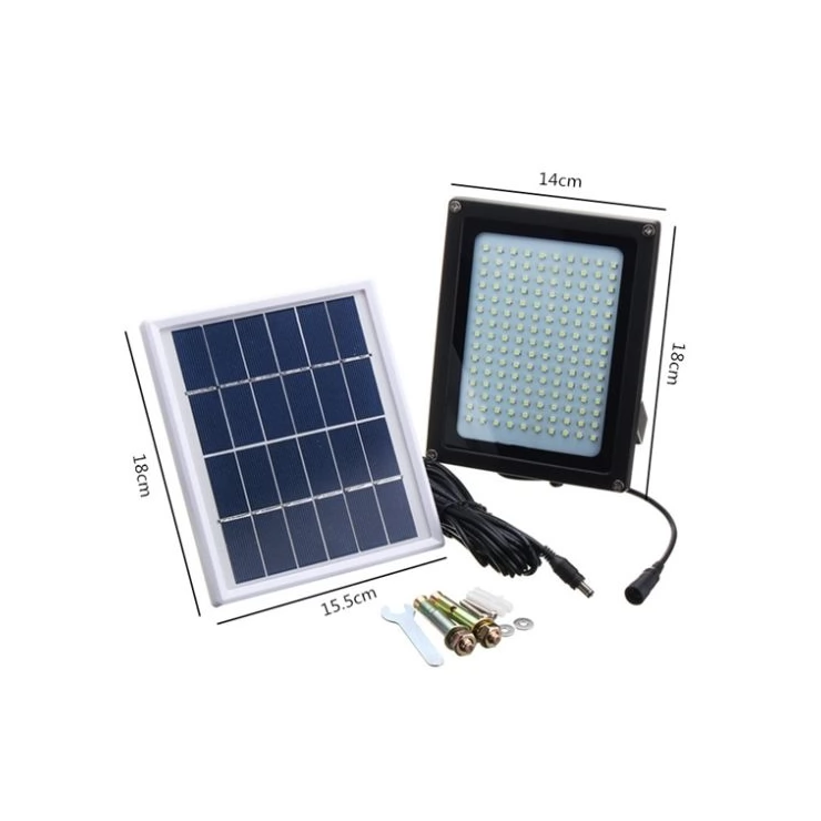 Outdoor ultra-bright 8W 150 LED Solar Flood Light with Motion Sensor Garden Security Lamp