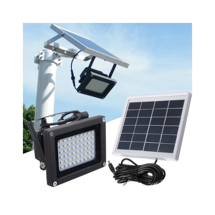 Outdoor 54 LED Solar Flood light with automatic light sensor emergency lamp