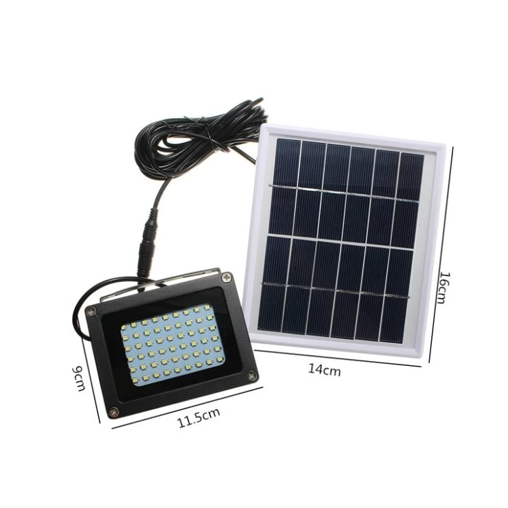 Outdoor 54 LED Solar Flood light with automatic light sensor emergency lamp