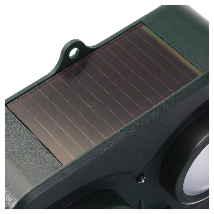 Acousto-Optic LED Ultrasonic Solar birds repeller with wall mount