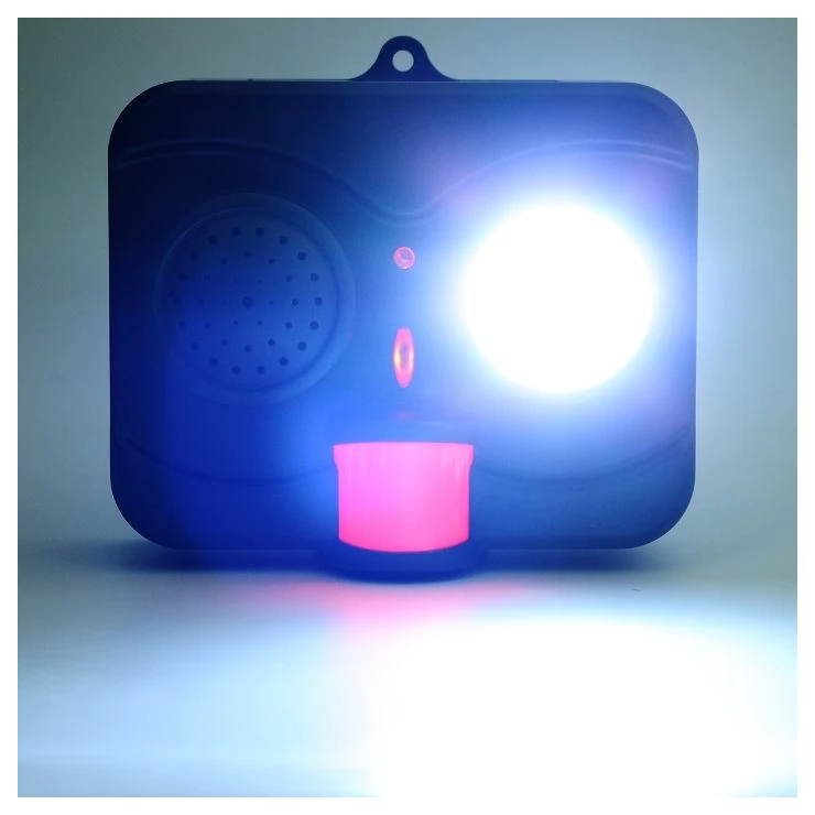 Acousto-Optic LED Ultrasonic Solar birds repeller with wall mount