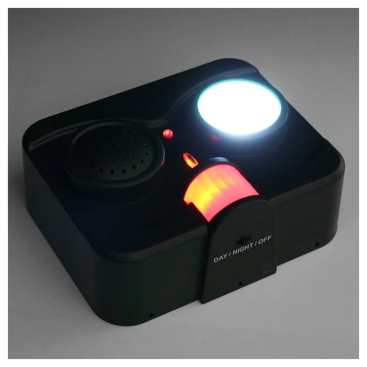 Acousto-Optic LED Ultrasonic Solar birds repeller with wall mount